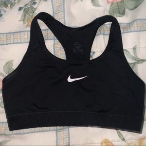 Black Classic Nike Dri-Fit Unpadded Sports Bra